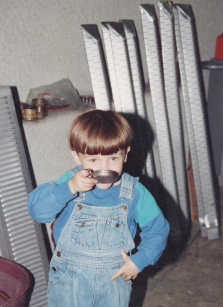 Photo d'archives : Romain avec son tastevin